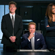 Patrick Knapp Schwarzenegger, Arnold Schwarzenegger, and Tyra Banks (Photo by: Luis Trinh/NBC)